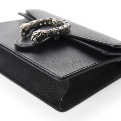 Gucci Calfskin Super Mini Dionysus Shoulder Bag Black 7 of 10