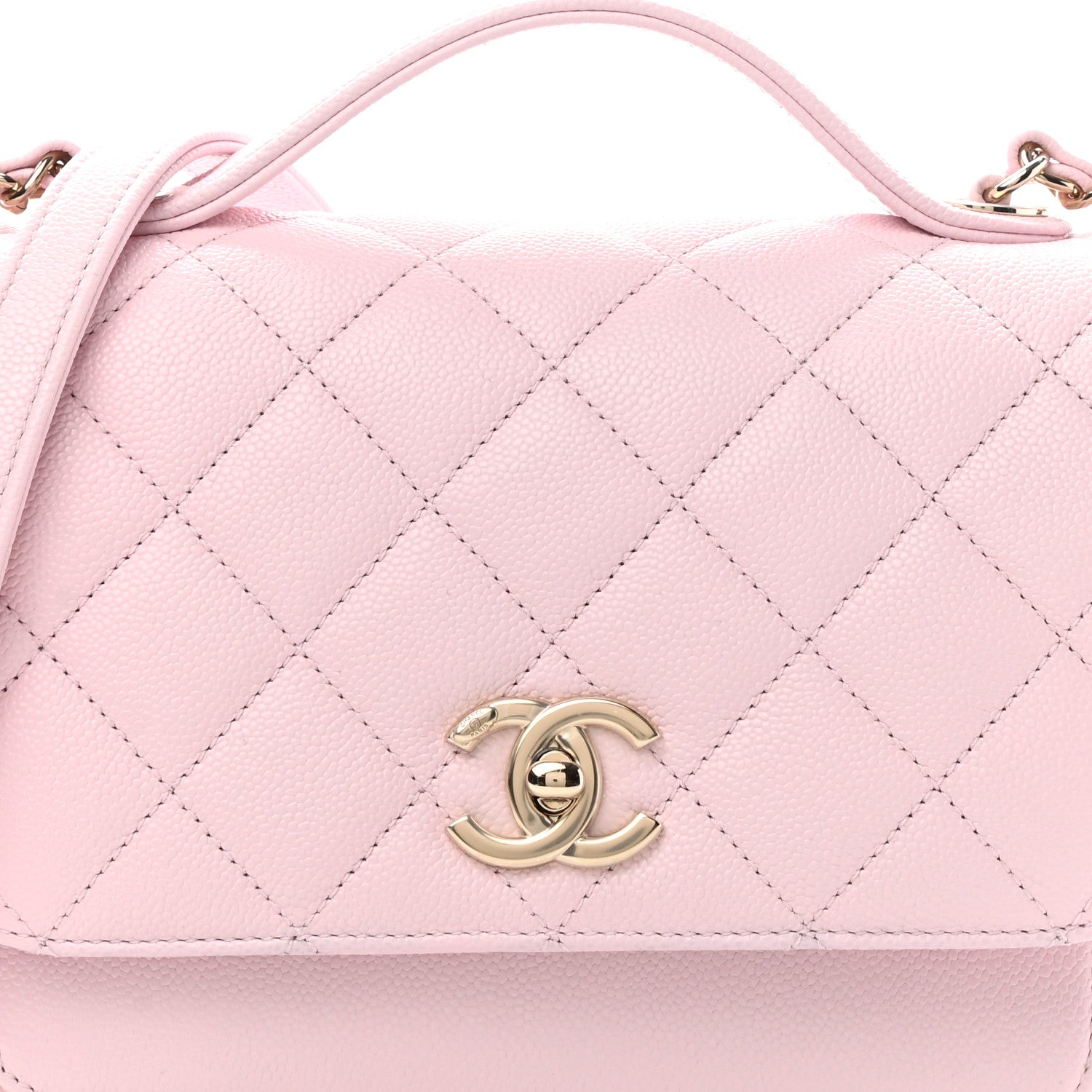 Chanel Caviar Quilted Medium Business Affinity Flap Light Pink 8 of 10