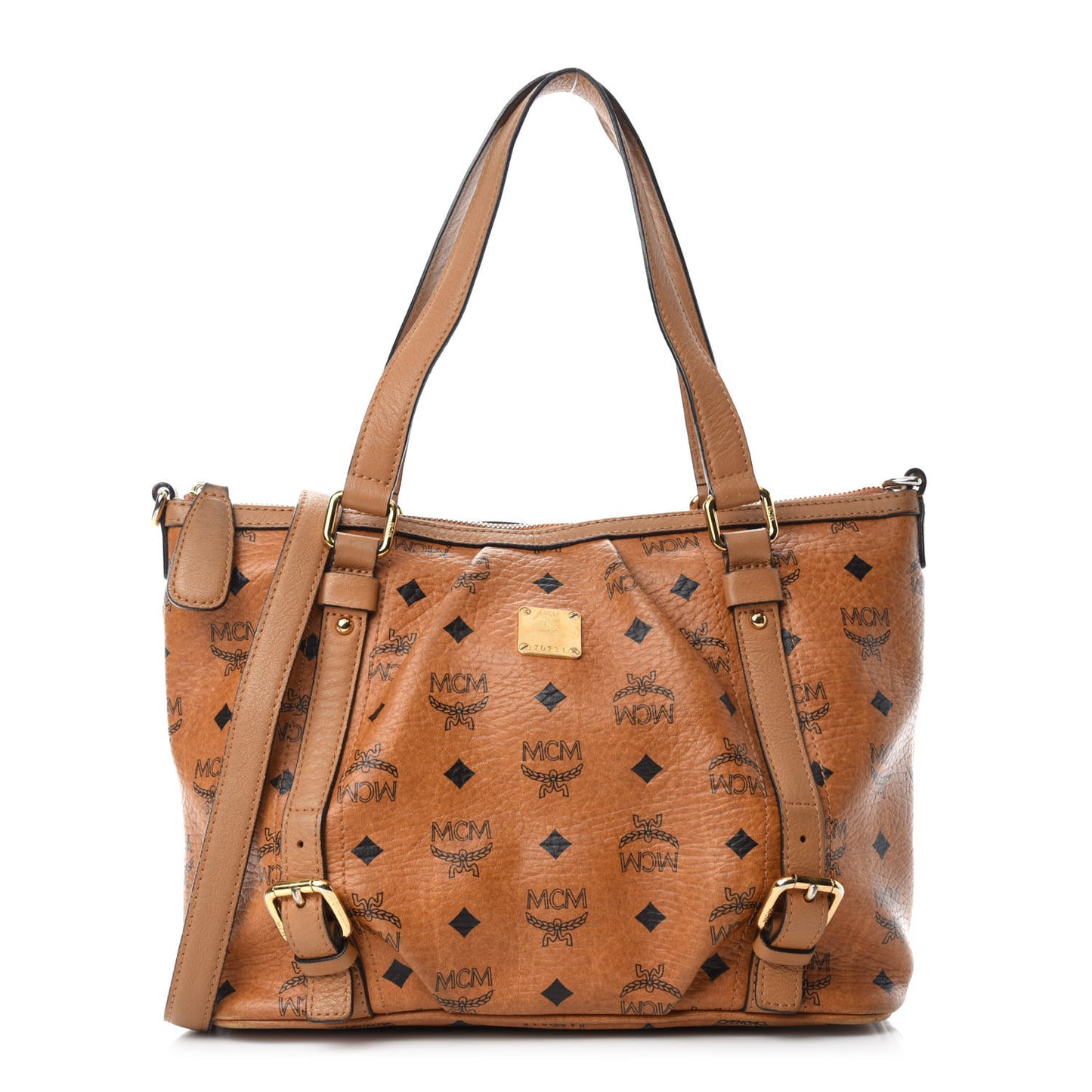 Visetos Medium Essentials Shopper Tote Cognac