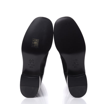 Chanel Glazed Calfskin CC High Boots 38.5 Black 5 of 7