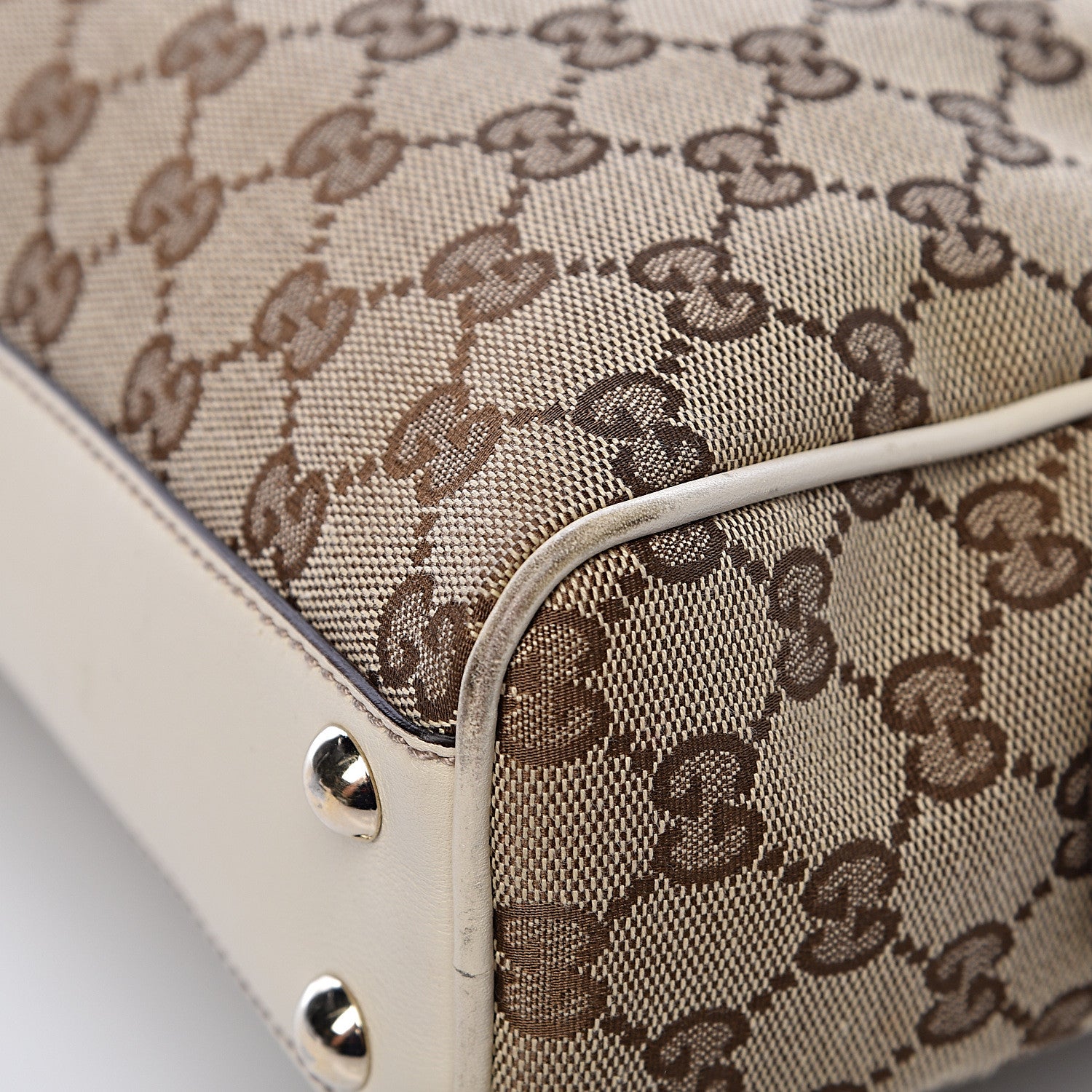Gucci Monogram Medium New Britt Boston Off White 11 of 13