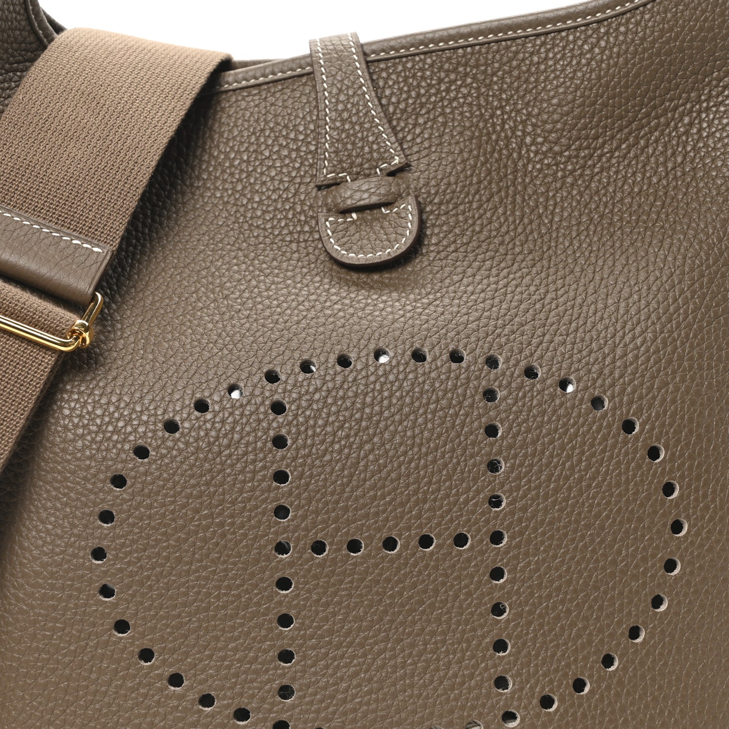 Hermes Taurillon Clemence Evelyne III PM Etoupe 8 of 10