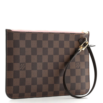 Louis Vuitton Damier Ebene Neverfull MM GM Pochette Rose Ballerine 3 of 10