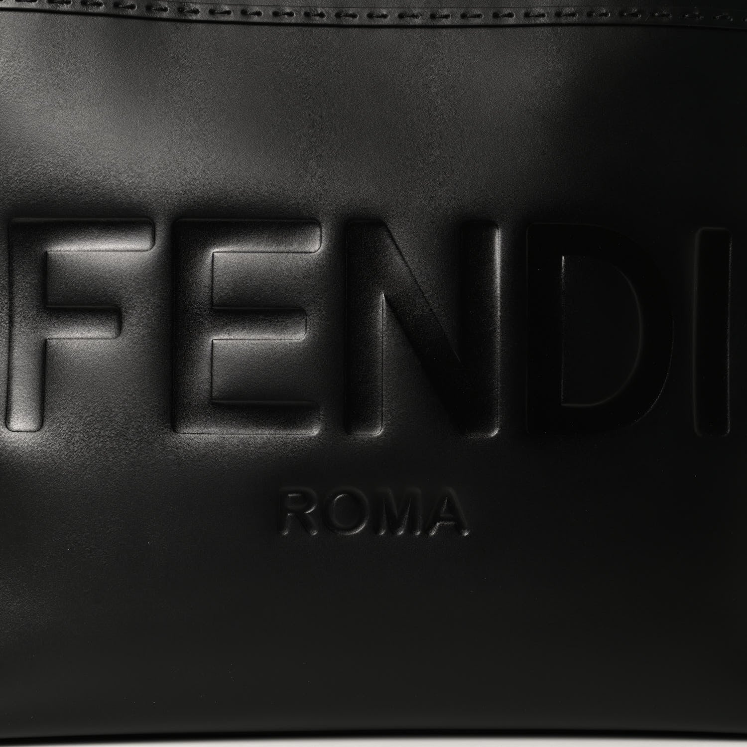 Fendi Vitello King Plexiglass Large Fendi Sunshine Shopper Tote Black 8 of 13
