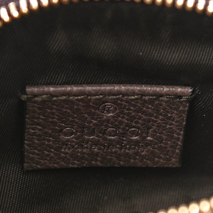 Gucci GG Supreme Monogram Web Ophidia Dome Key Pouch Beige New Acero 6 of 11
