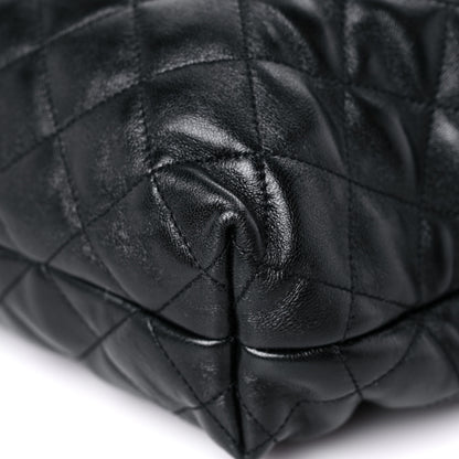 Saint Laurent Lambskin Quilted Maxi Icare Shopping Tote Black 9 of 14