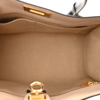 Louis Vuitton Calfskin Monogram On My Side MM Laurier Green Toffee Latte Beige 5 of 9