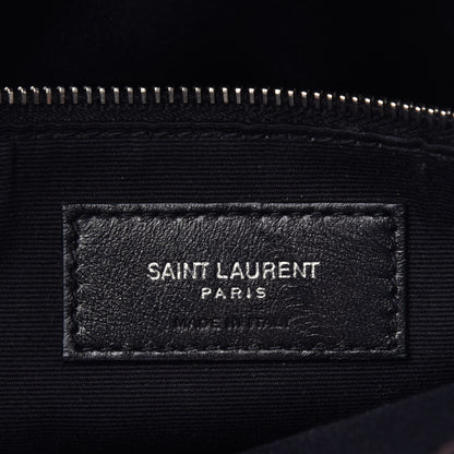 Saint Laurent Calfskin Y Quilted Monogram Medium Loulou Chain Satchel Amaranto 6 of 9