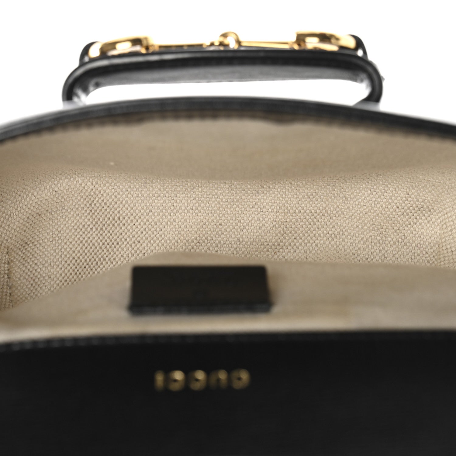 Gucci Azalea Calfskin Web Mini Horsebit 1955 Shoulder Bag Black 5 of 11