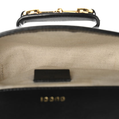 Gucci Azalea Calfskin Web Mini Horsebit 1955 Shoulder Bag Black 5 of 11