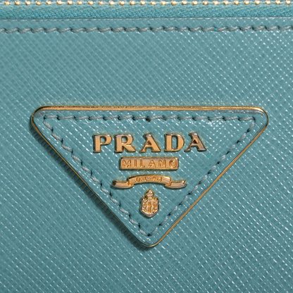 Prada Saffiano Lux Mini Galleria Double Zip Tote Anice 2 of 10