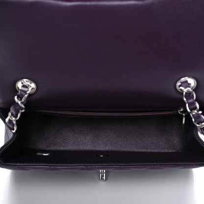Chanel Lambskin Quilted Mini Rectangular Flap Dark Purple 5 of 13