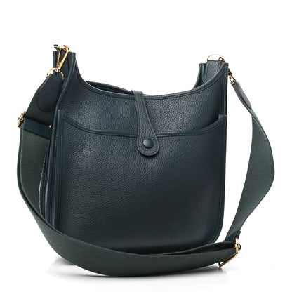 Hermes Taurillon Clemence Evelyne III PM Vert Cypress 2 of 8