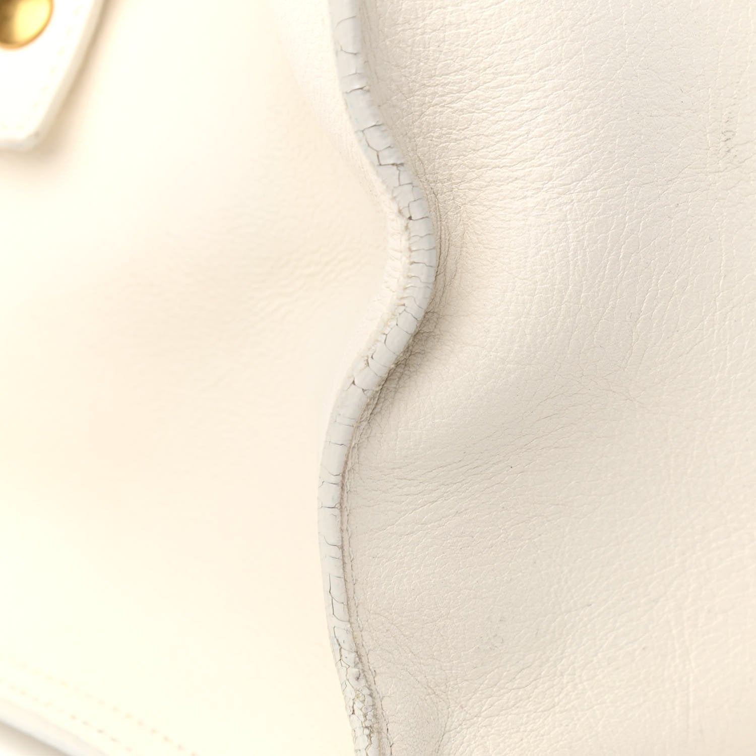 Saint Laurent Sheepskin Large Classic Y Cabas White 12 of 15
