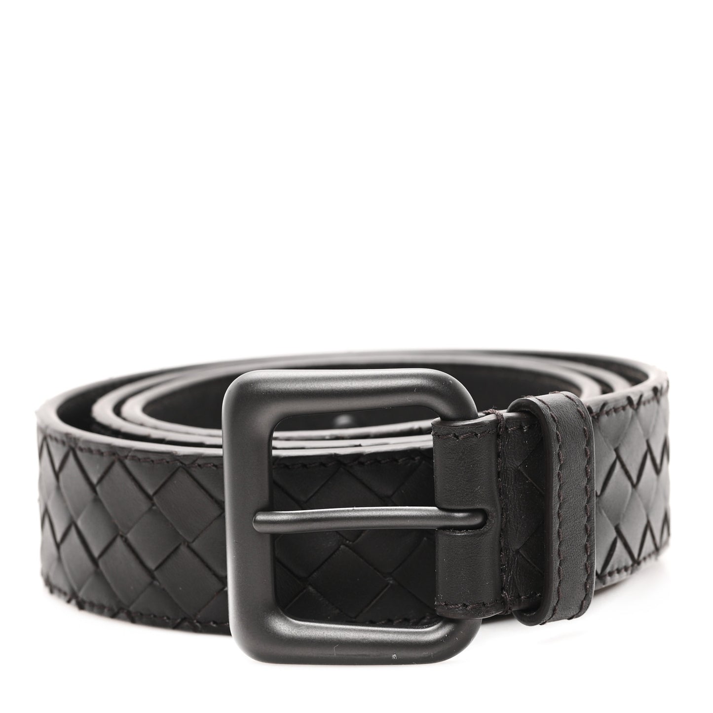 Nappa Intrecciato Belt 95 38 Espresso