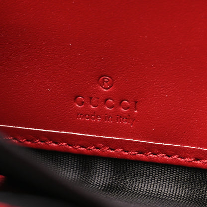 Gucci Calfskin Queen Margaret Zip Around Wallet Blue Agata Hibiscus Red Mystic White 6 of 10