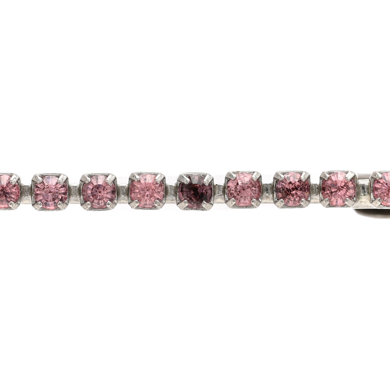 Chanel Crystal CC Safety Pin Brooch Gold Pink 5 of 7