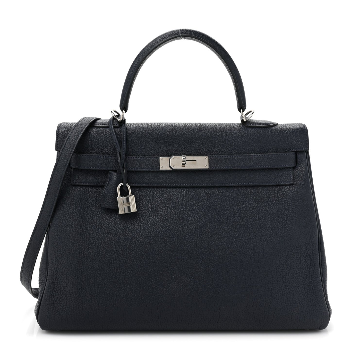 Togo Kelly Retourne 35 Bleu Indigo
