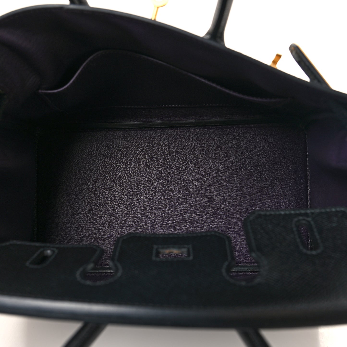 Epsom Horseshoe Birkin 25 Black Raisin