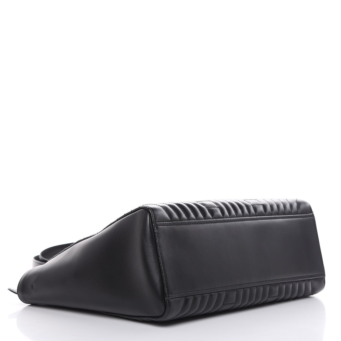 Soft Calfskin Impunture Diagramme Tote Black