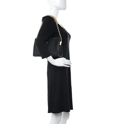 Gucci Calfskin GG Web Small Ophidia Chain Shoulder Bag Black 2 of 11