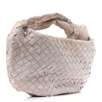 Bottega Veneta Suede Calfskin Intrecciato Teen Jodie Hobo Mirth Washed 3 of 11
