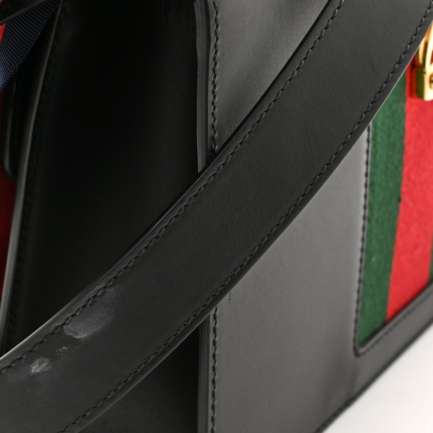 Gucci Calfskin Small Sylvie Shoulder Bag Black 14 of 14