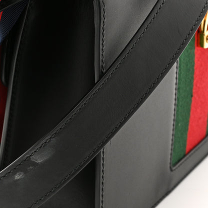 Gucci Calfskin Small Sylvie Shoulder Bag Black 14 of 14