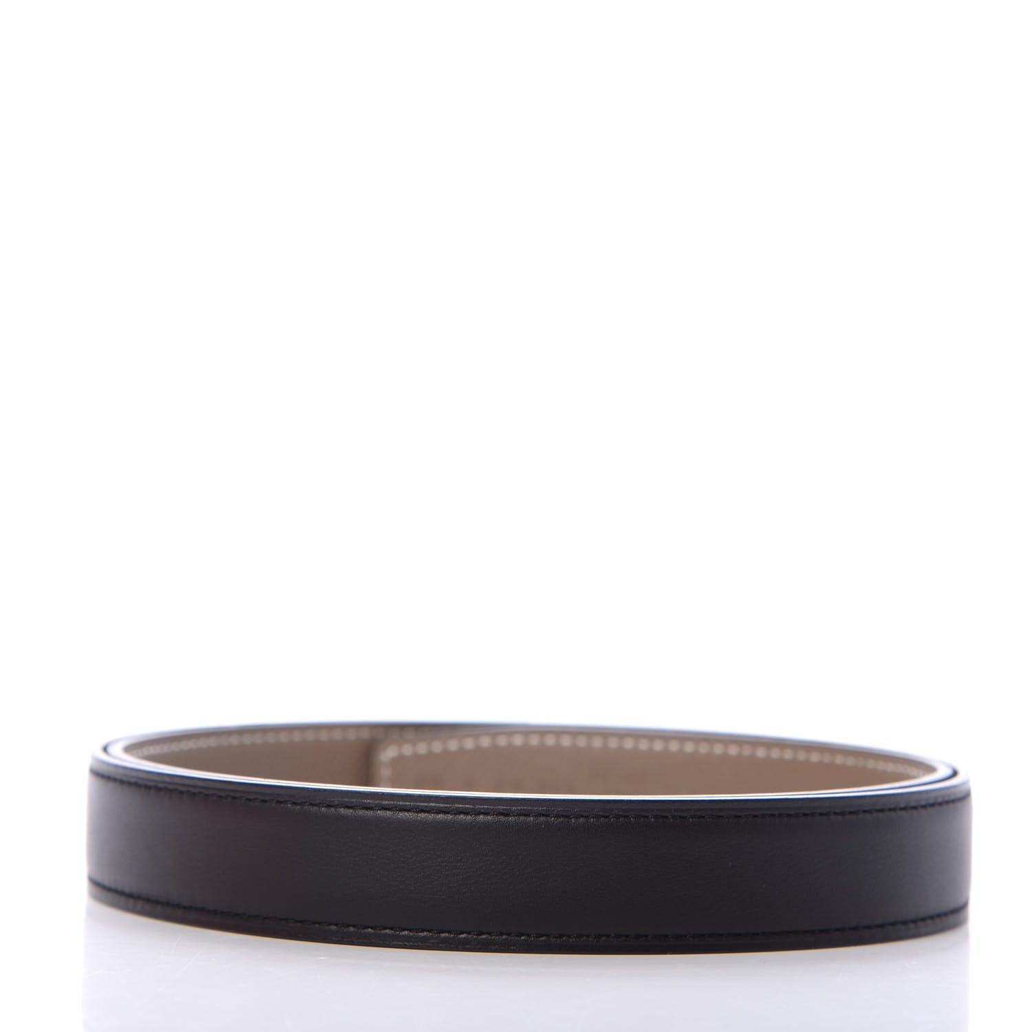 Hermes Swift Epsom 24mm Belt Strap 80 Black Etoupe 2 of 3