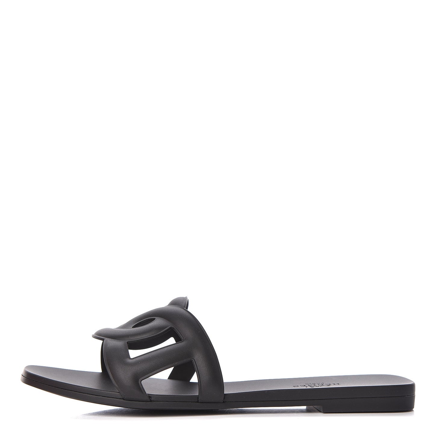 Rubber Aloha Sandals 38 Black