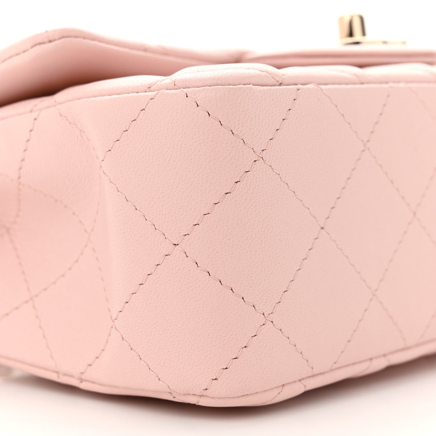 Chanel Lambskin Quilted Mini Rectangular Flap Light Pink 9 of 11