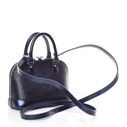 Louis Vuitton Epi Sequins Flame Alma Nano Blue Nuit 3 of 9