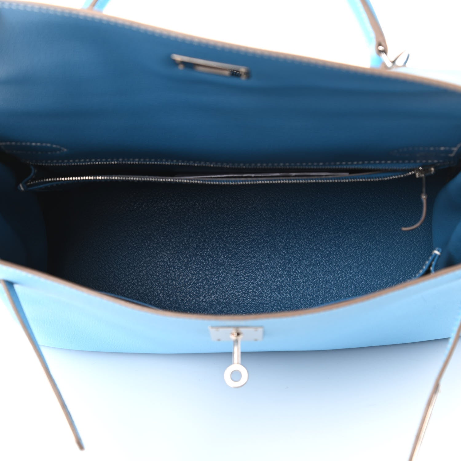 Hermes Epsom Candy Kelly Retourne 32 Celeste Mykonos 5 of 11