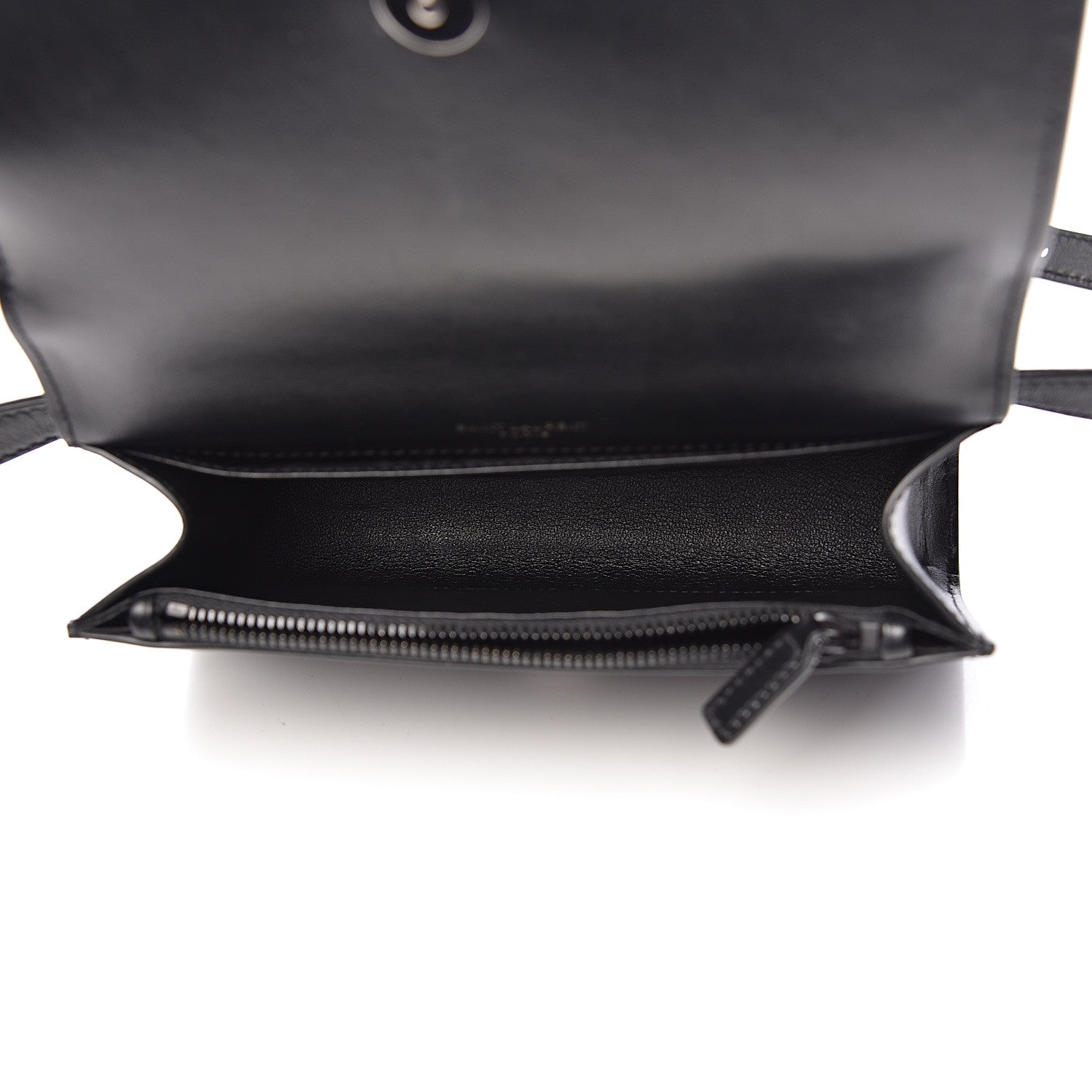 Saint Laurent Smooth Calfskin Monogram Kate Belt Bag Black 5 of 10