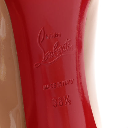 Christian Louboutin Patent Pigalle 100 Pumps 38.5 Nude 6 of 9