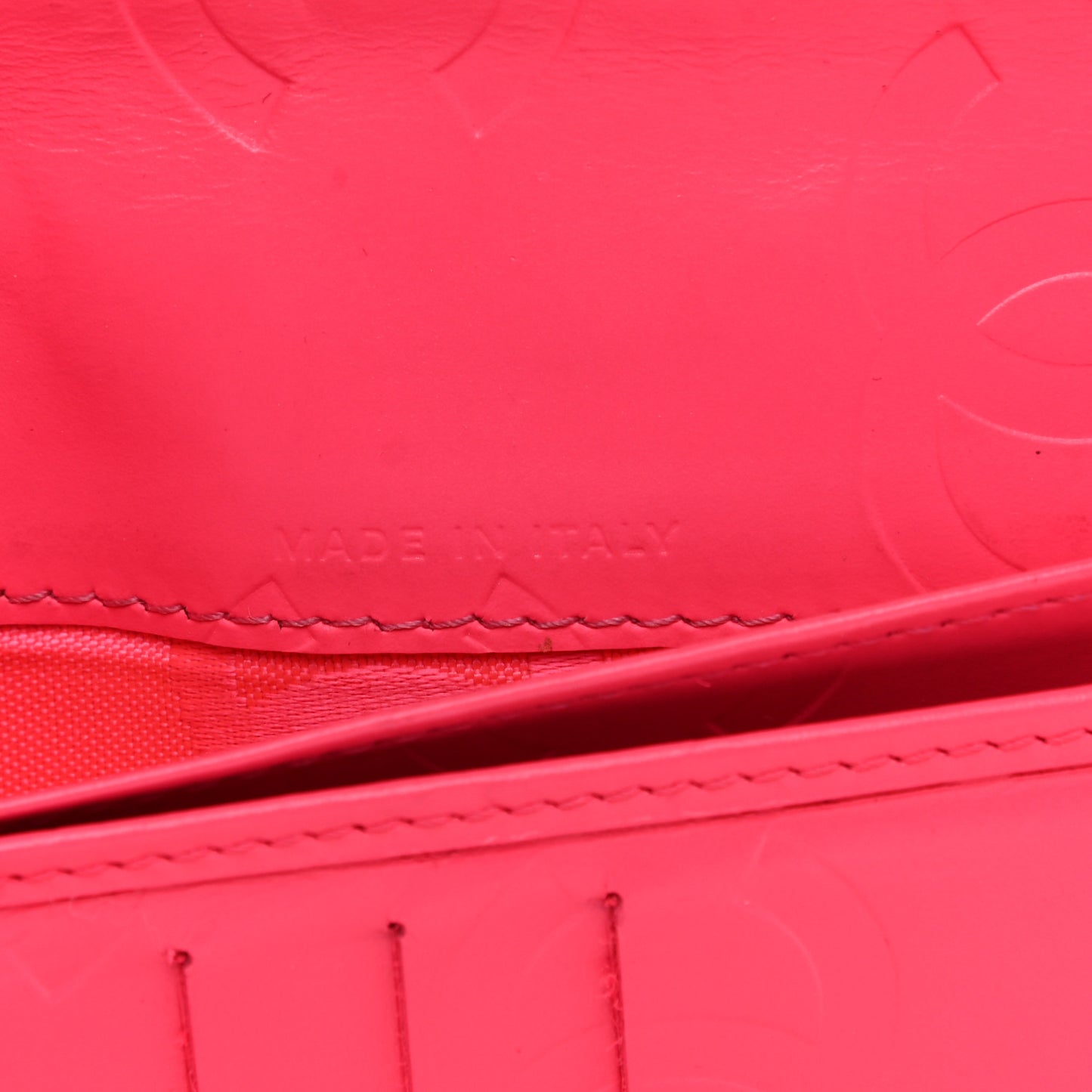 Calfskin Quilted Cambon Yen Wallet Black