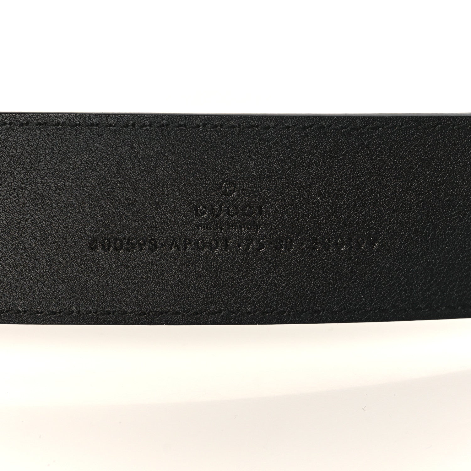 Gucci Calfskin Double G 40mm Belt 75 30 Black 4 of 6