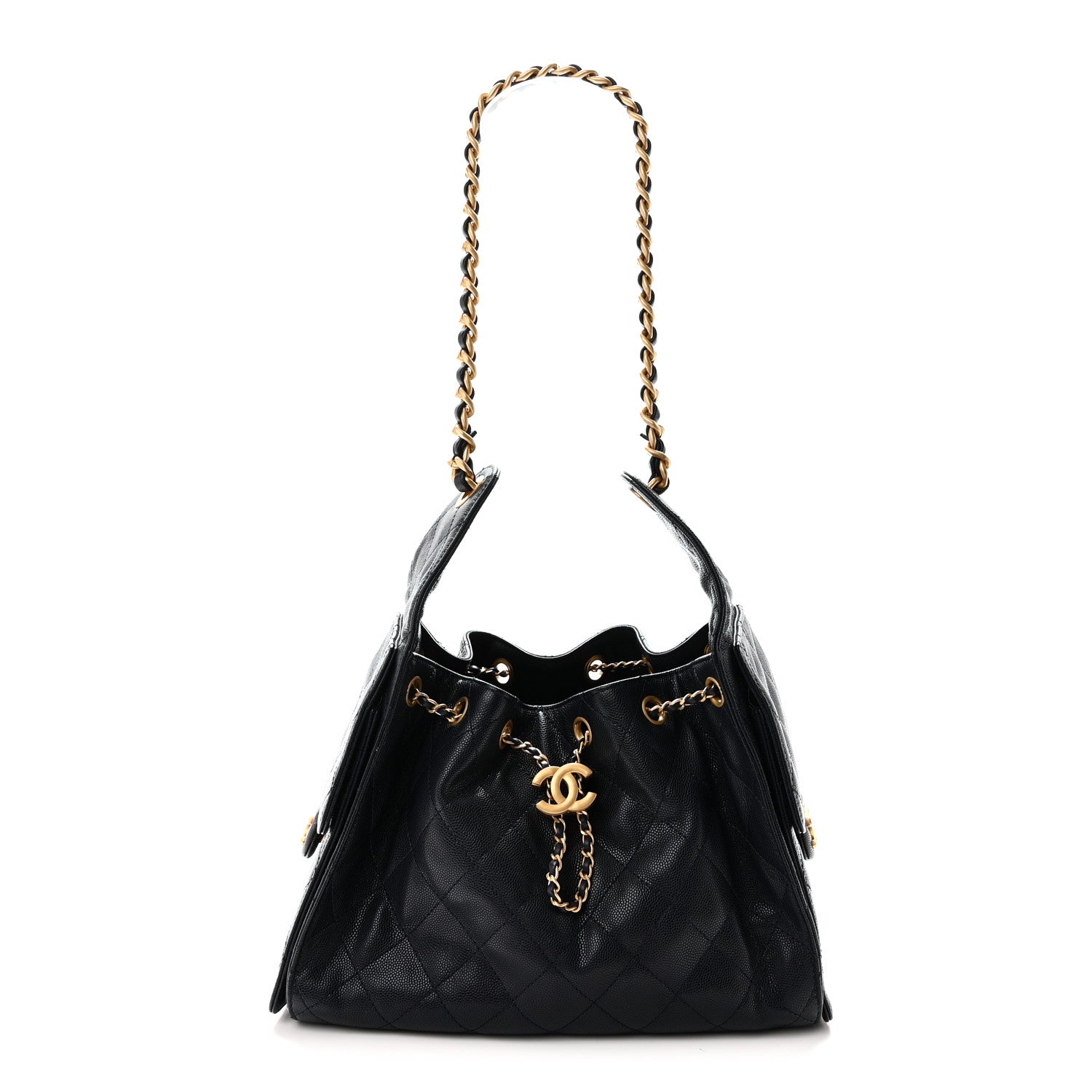 Chanel Caviar Quilted Small Chanel 25 Handbag Dark Navy 1 of 10