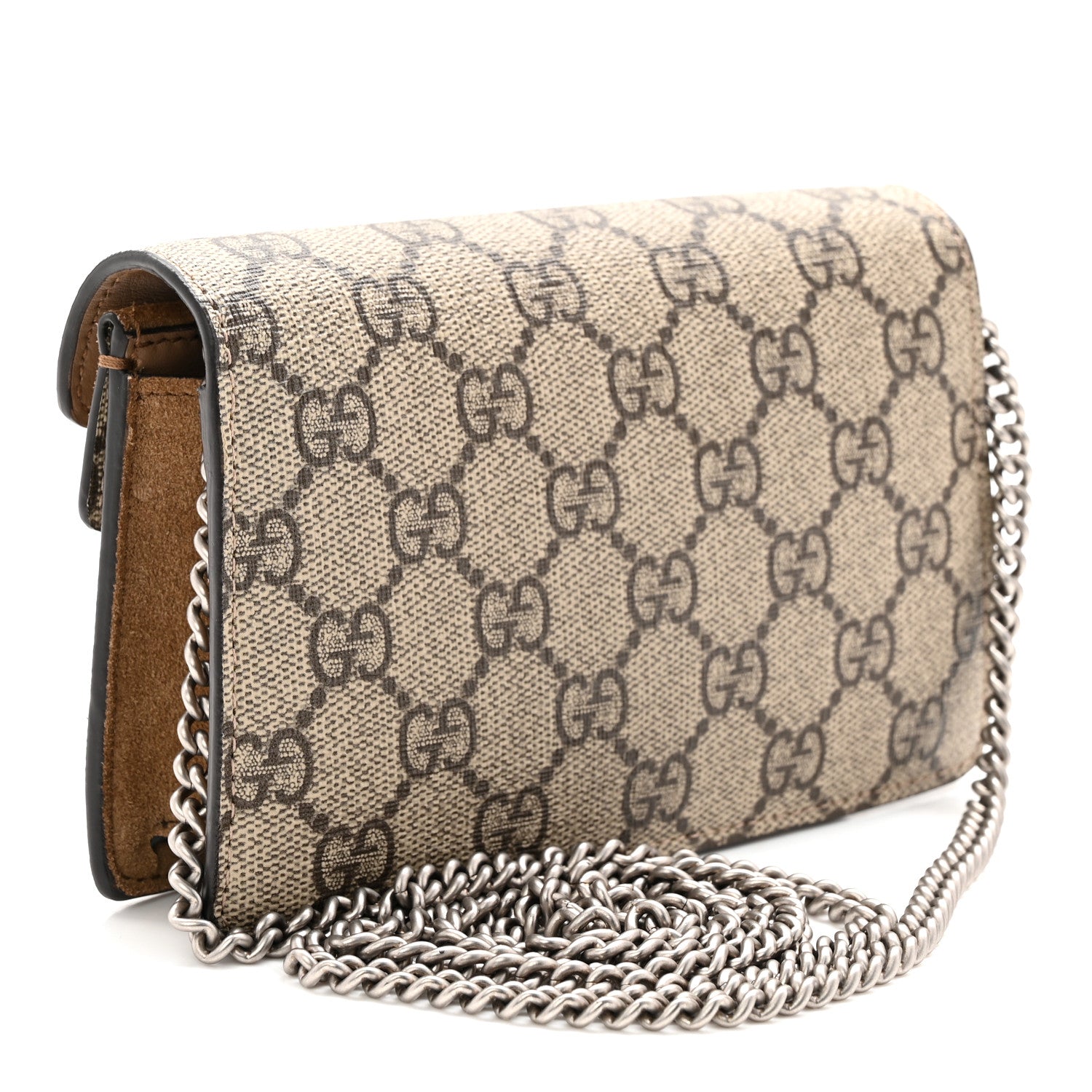 Gucci GG Supreme Monogram Super Mini Dionysus Shoulder Bag Taupe 3 of 10