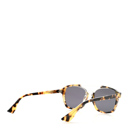 Christian Dior Abstract Square Mirrored Sunglasses Spotted Havana Green 4 of 9