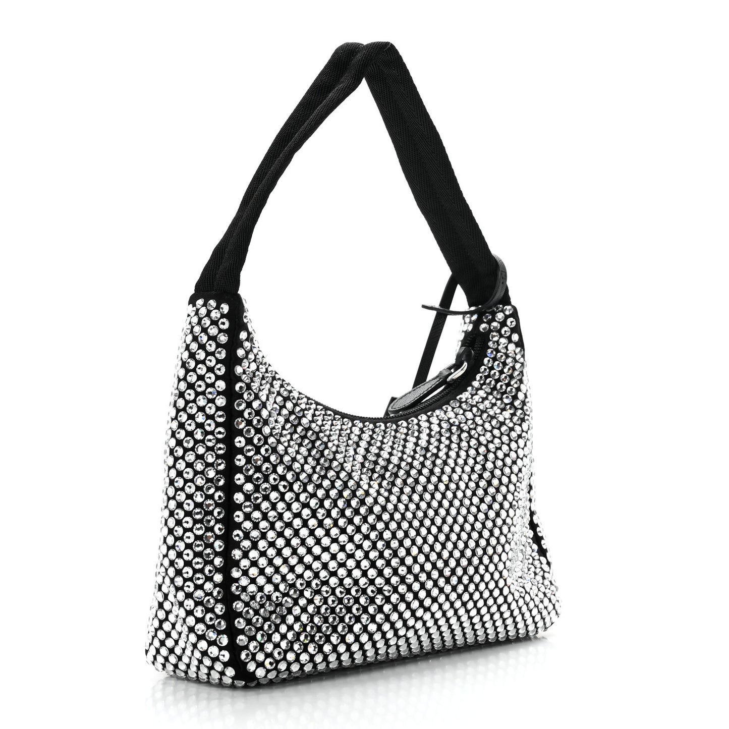Satin Crystal Mini Re-Edition 2000 Bag Cristal