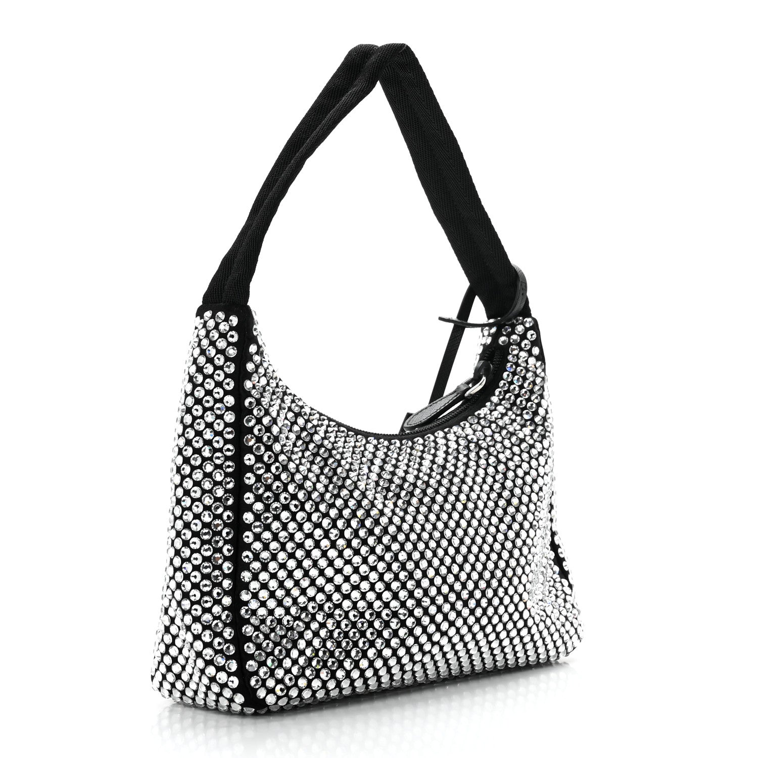 Prada Satin Crystal Mini Re-Edition 2000 Bag Cristal 2 of 8