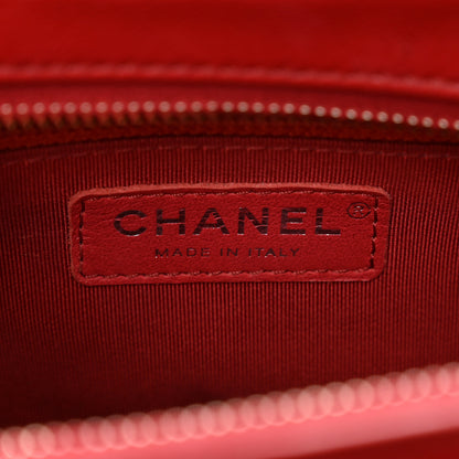 Chanel Aged Calfskin Quilted Small Gabrielle Logo Hobo Red 7 of 10