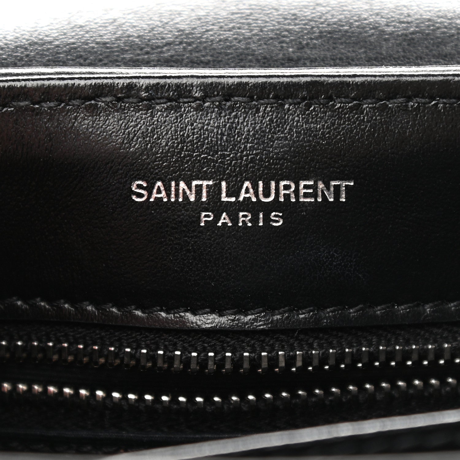 Saint Laurent Calfskin Y Quilted Monogram Toy Loulou Crossbody Bag Black 6 of 9
