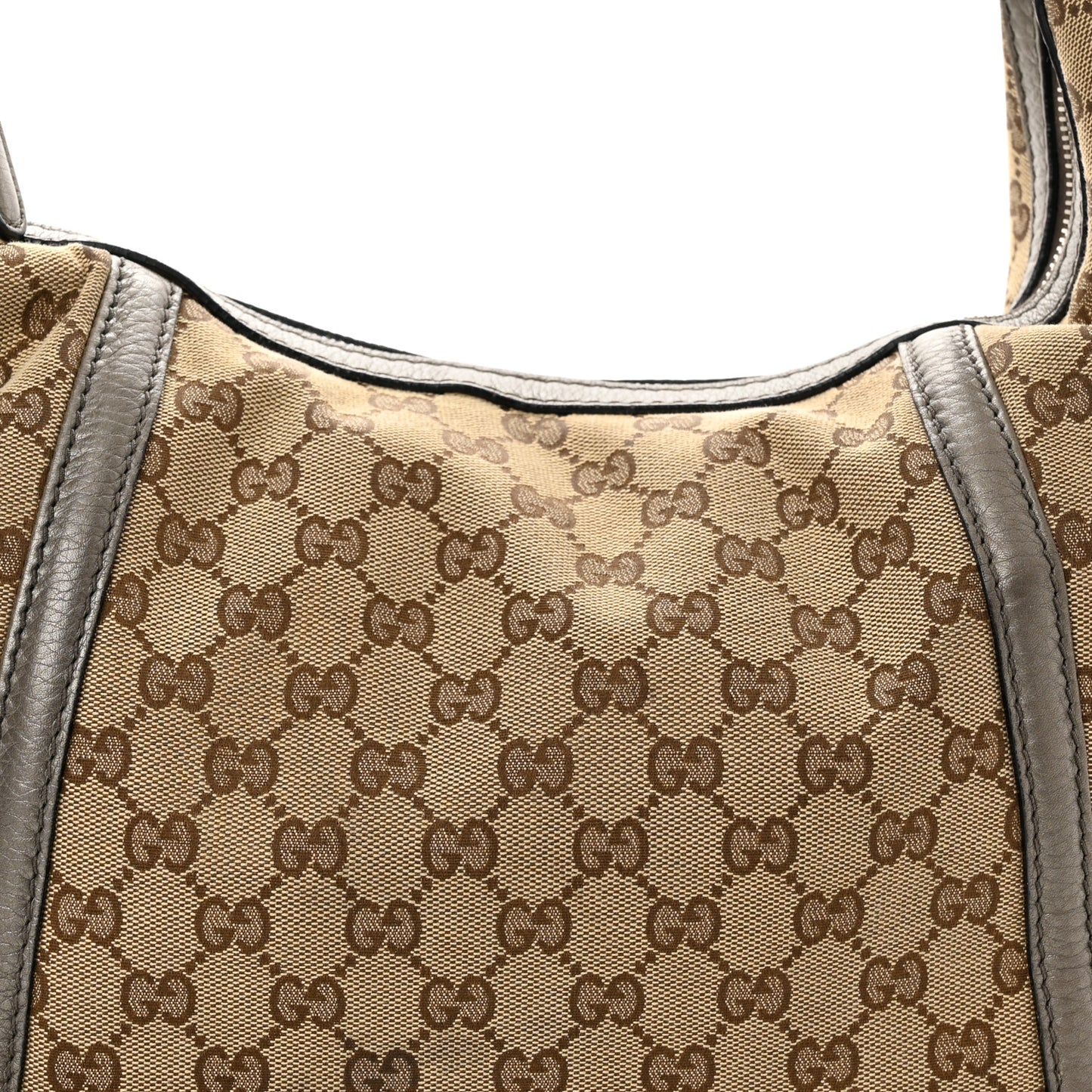 Monogram Medium Techno Horsebit Hobo Pewter