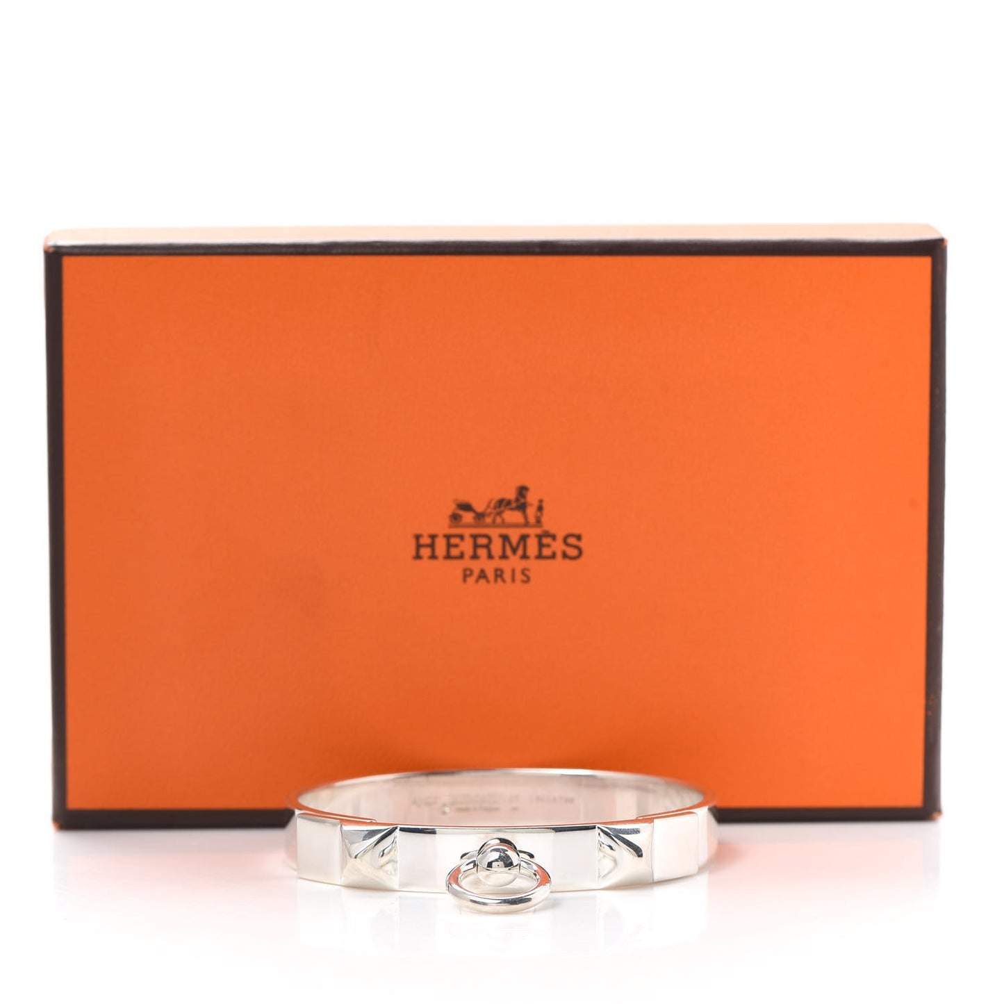 Sterling Silver PM Collier De Chien Bracelet ST