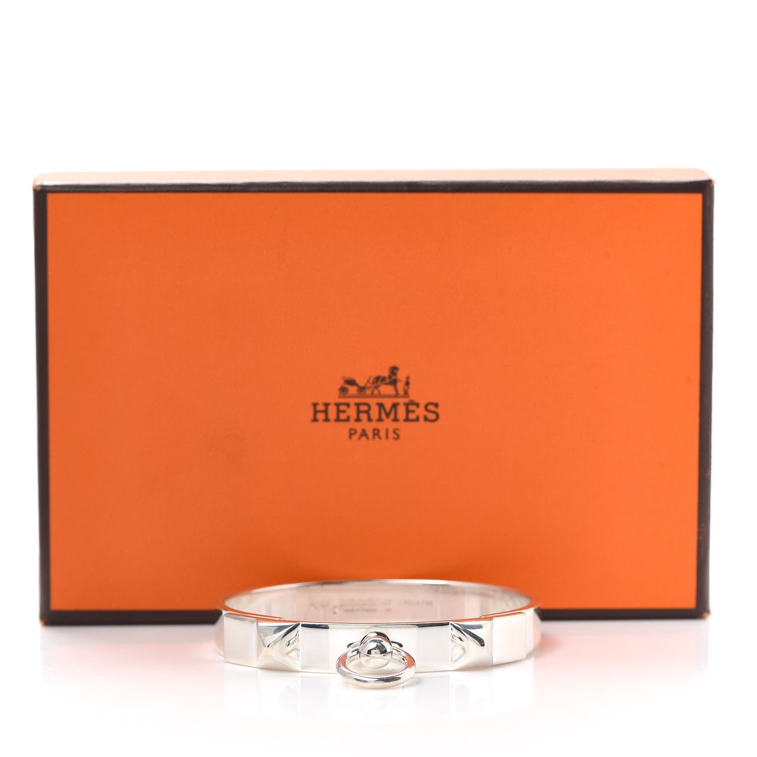 Hermes Sterling Silver PM Collier De Chien Bracelet ST 6 of 6