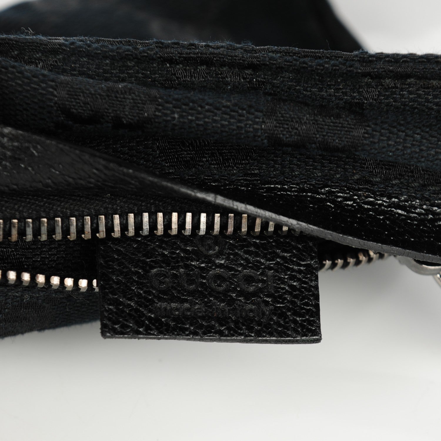 Gucci GG Monogram Double Pocket Belt Bag Black 6 of 7