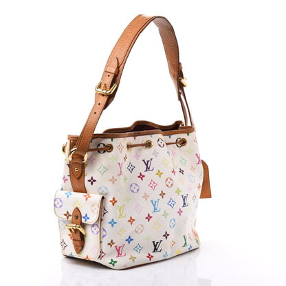 Louis Vuitton Monogram Multicolor Petit Noe White 2 of 13