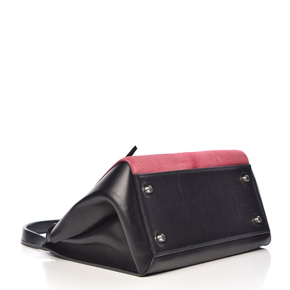 Celine Pony Hair Calfskin Small Tri-Color Edge Shoulder Bag Pink 4 of 15